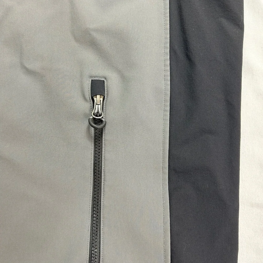 Duluth Trading Windfront Vest Softshell Full Zip Pockets Gray Black Outdoors 3XL